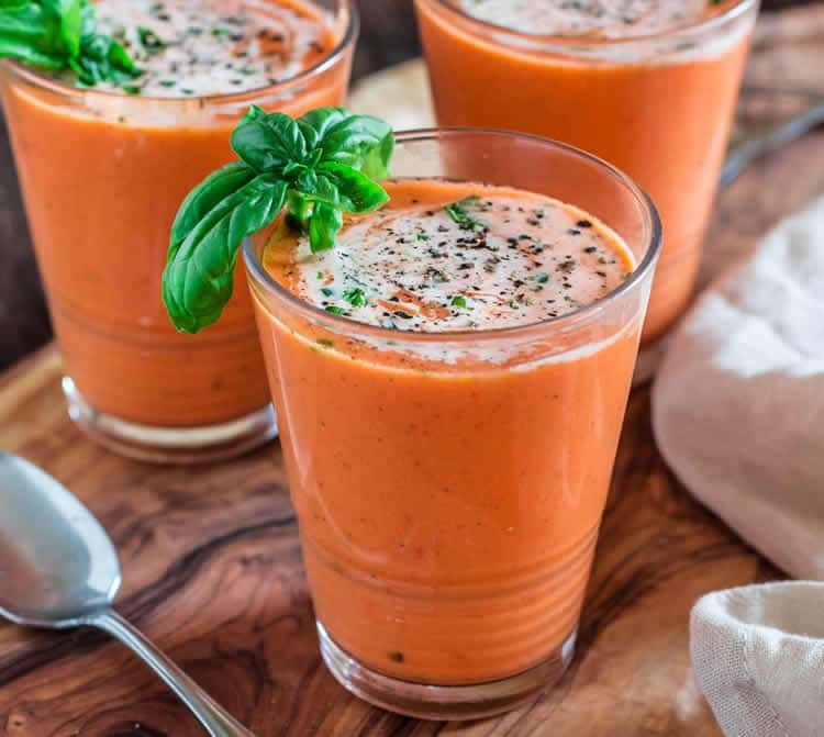 Apéritif gaspacho au thermomix