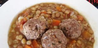 Boulettes de bœuf aux lentilles au cookeo