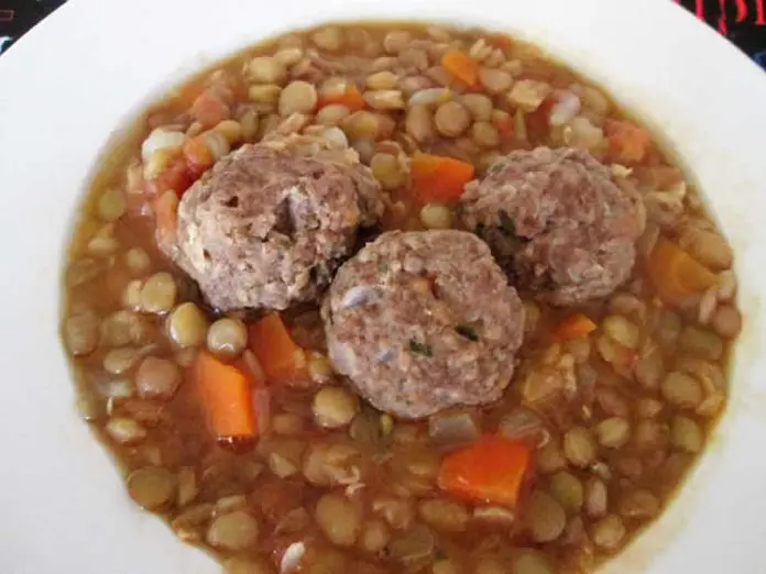 Boulettes de bœuf aux lentilles au cookeo