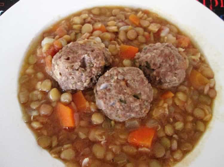 Boulettes de bœuf aux lentilles au cookeo