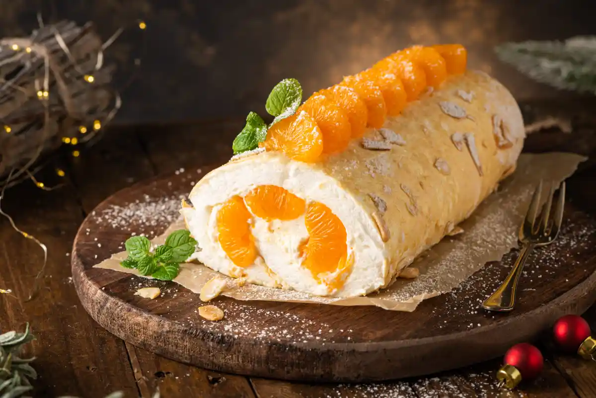 bûche de Noël aux clémentines au thermomix