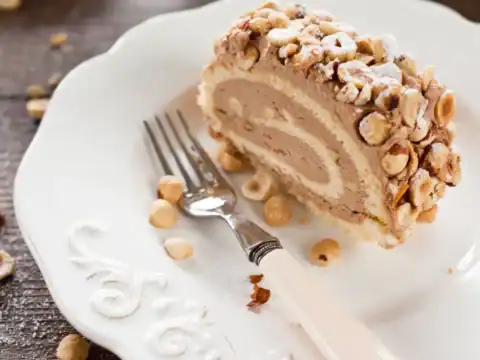 Bûche de noël au moka au thermomix