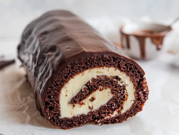 Bûche chocolat crème au thermomix 1