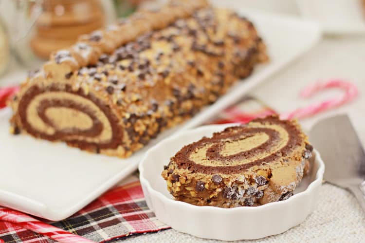 Bûche de noël au moka au thermomix