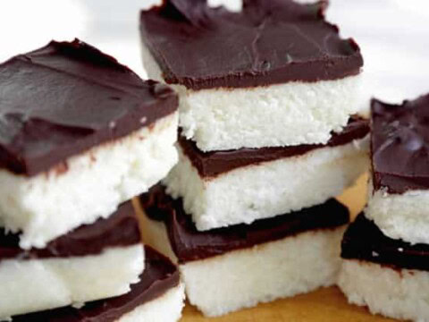 Carré au chocolat et noix de coco au thermomix