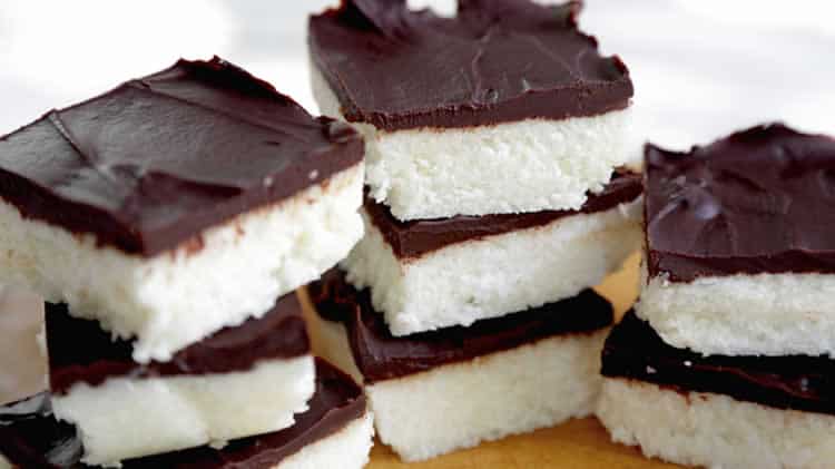 Carré au chocolat et noix de coco au thermomix