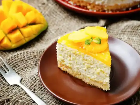 cheesecake à la mangue et citron
