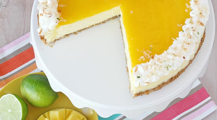 Cheesecake à la mangue et citron 1