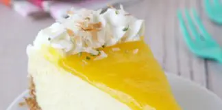 Cheesecake à la mangue et citron