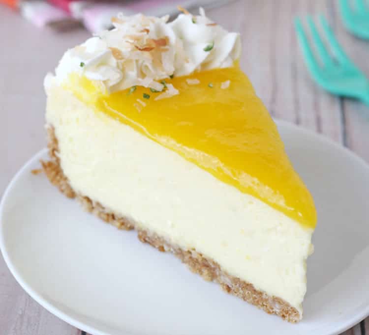 Cheesecake à la mangue et citron