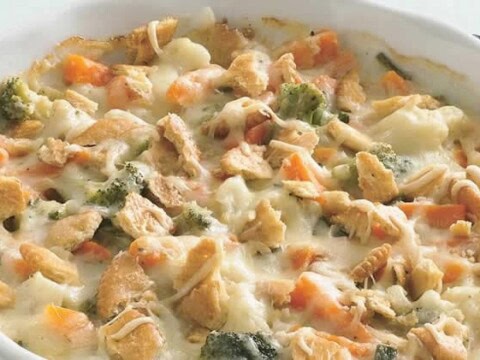 Gratin de chou-fleur et carotte au fromage