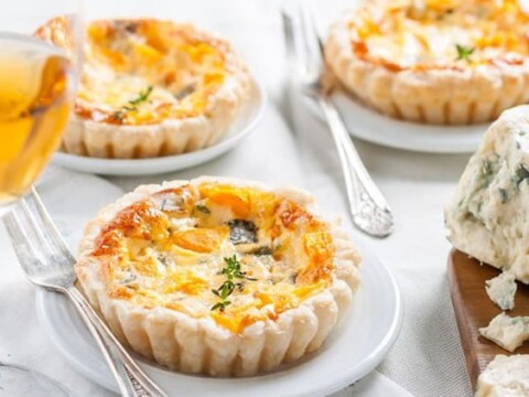 Mini quiche au potiron et au fromage