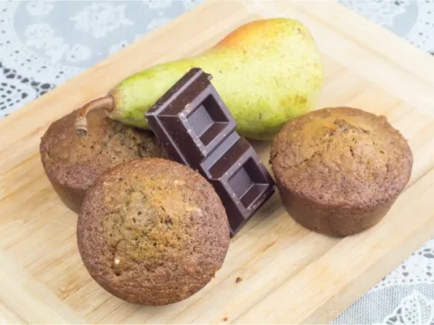 Muffins poire-chocolat au thermomix