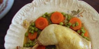 Poulet aux carottes et pois au cookeo