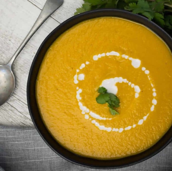 Soupe de courge et légumes au cookeo