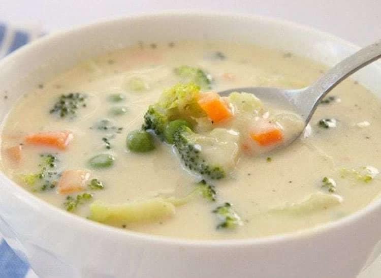 Soupe légumes à la crème au thermomix - soupe crémeuse