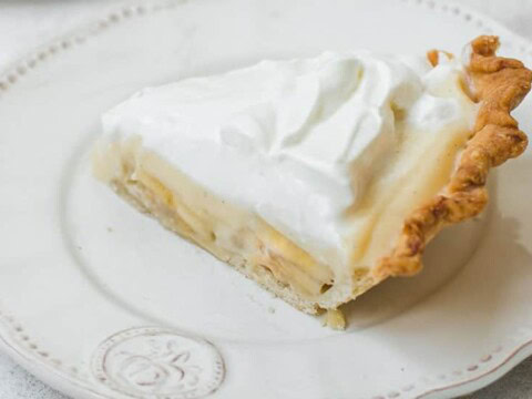 Tarte aux bananes et à la crème
