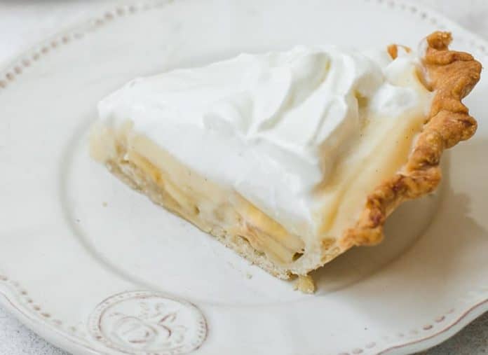 Tarte aux bananes et à la crème