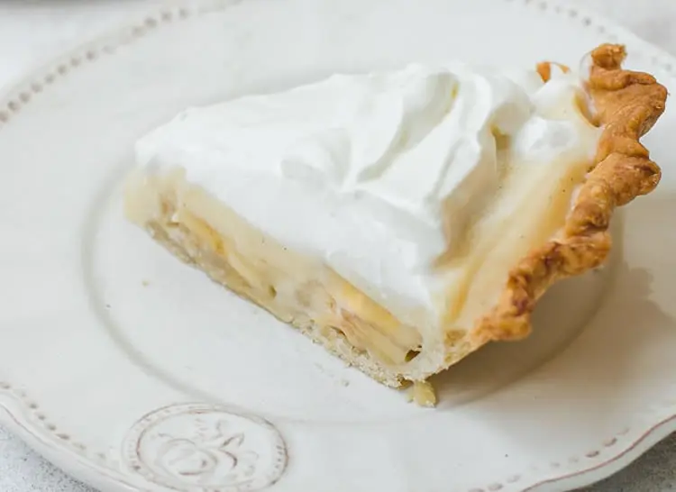 Tarte aux bananes et à la crème
