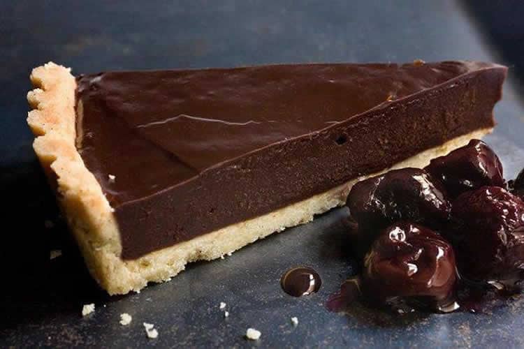 Tarte à la ganache au chocolat noir