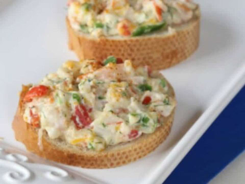 Tartelettes apéritives crabe et crevettes