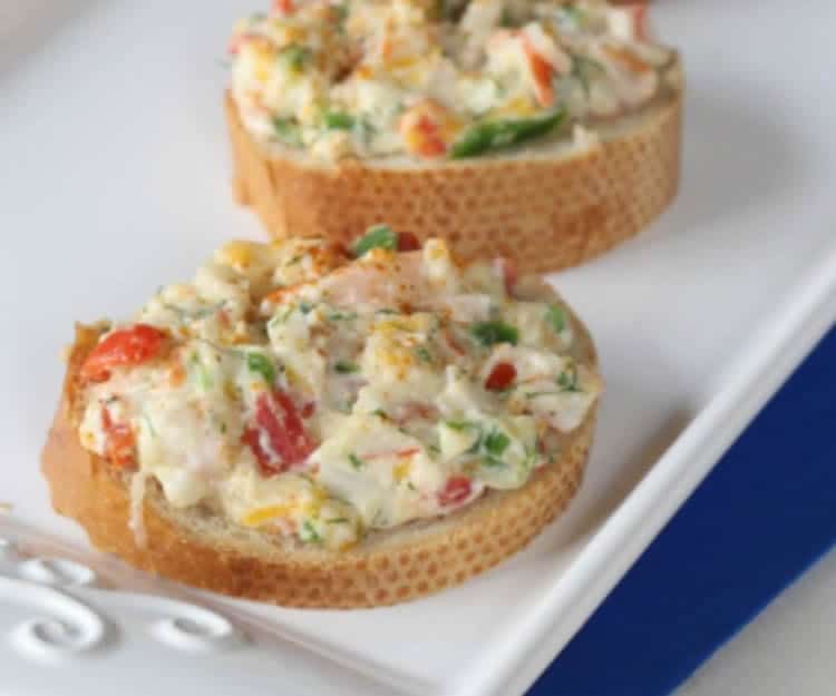 Tartelettes apéritives crabe et crevettes