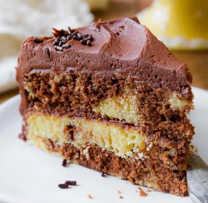 Cake marbré au chocolat