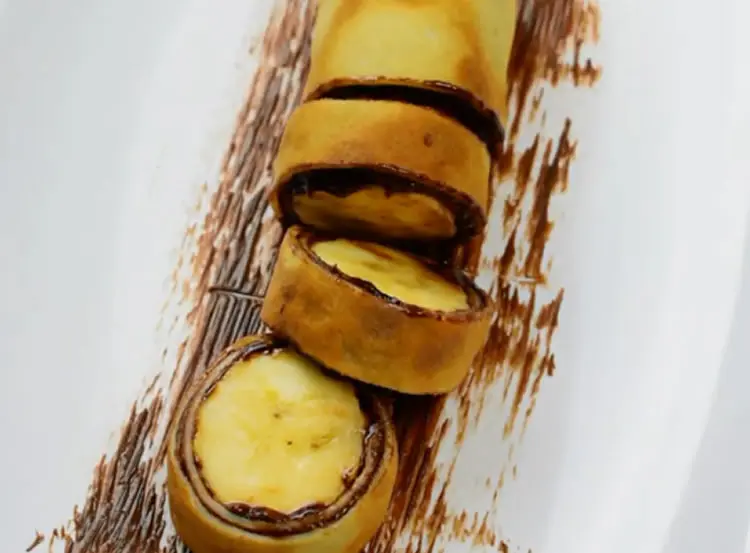 Crêpe roulée au chocolat au thermomix