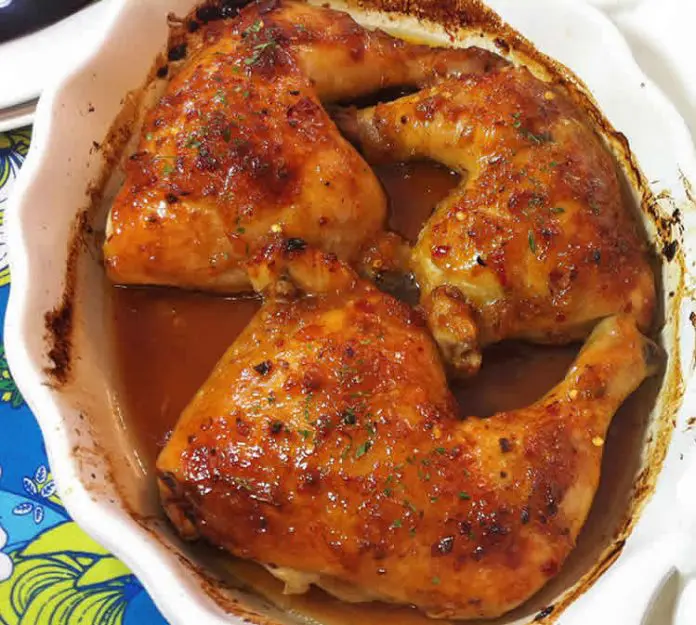 Cuisses de poulet à l'orange au cookeo