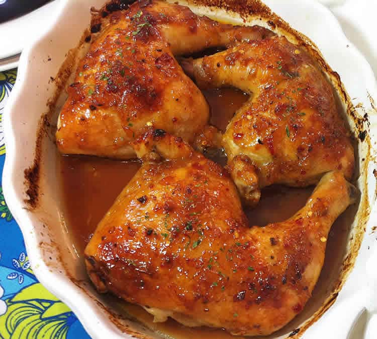 Cuisses de poulet à l'orange au cookeo