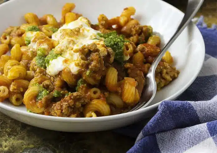 Fusilli à la viande hachée au cookeo