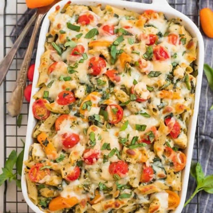 Gratin poulet aux pâtes