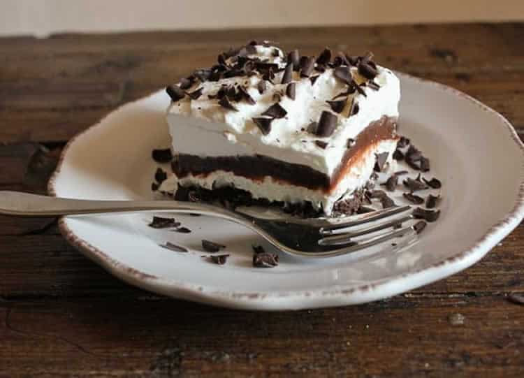 Lasagne au chocolat crémeux