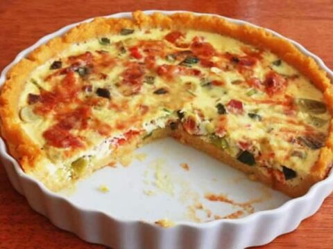 Quiche poireaux et tomates au thermomix