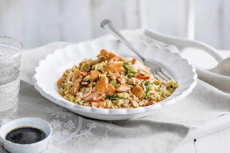 Risotto au pavé de saumon au cookeo