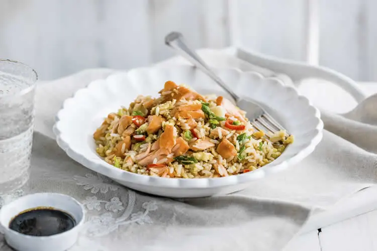Risotto au pavé de saumon au cookeo