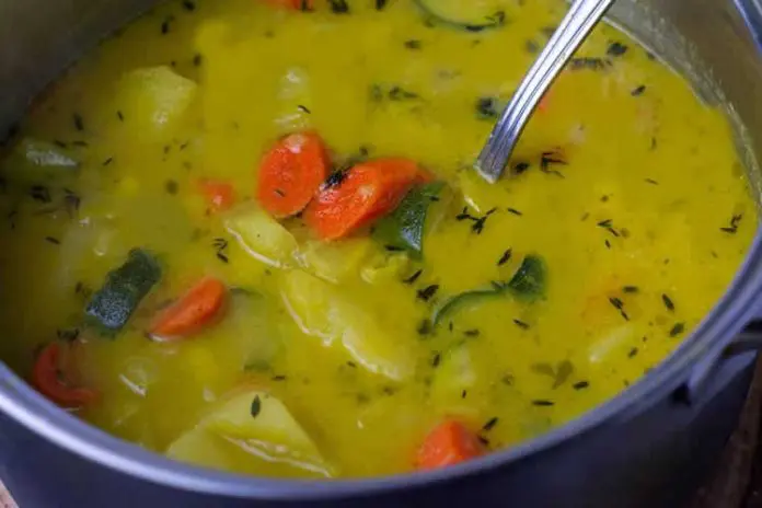 Soupe de carottes et poireaux au thermomix