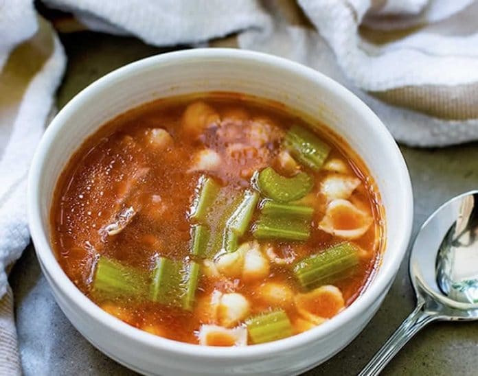 Soupe de poulet et céleri au cookeo