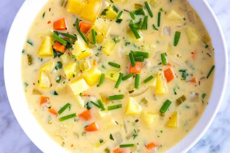 Soupe pommes de terre et carottes