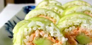 Sushis au saumon et concombre au thermomix