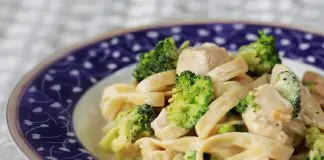 Tagliatelles au poulet et crème au cookeo