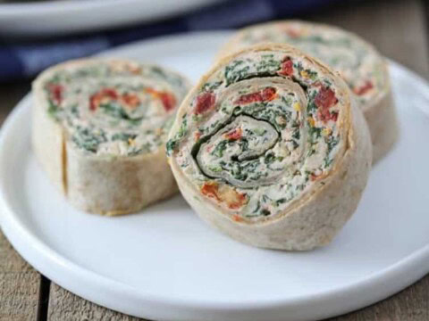 Tortilla au fromage et basilic