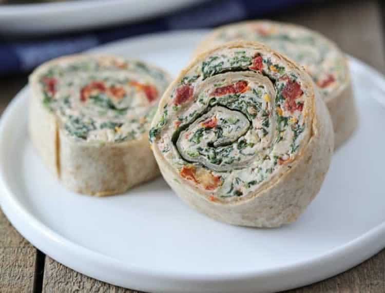 Tortilla au fromage et basilic