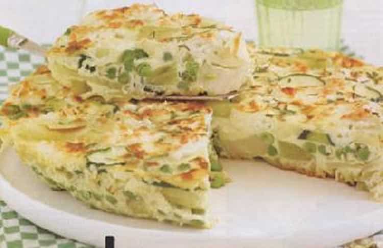 Tortilla courgettes et poireaux au thermomix