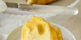 Cake aux amandes et fromage à la crème