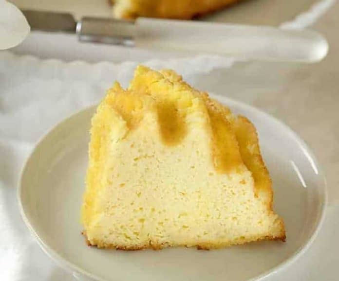 Cake aux amandes et fromage à la crème