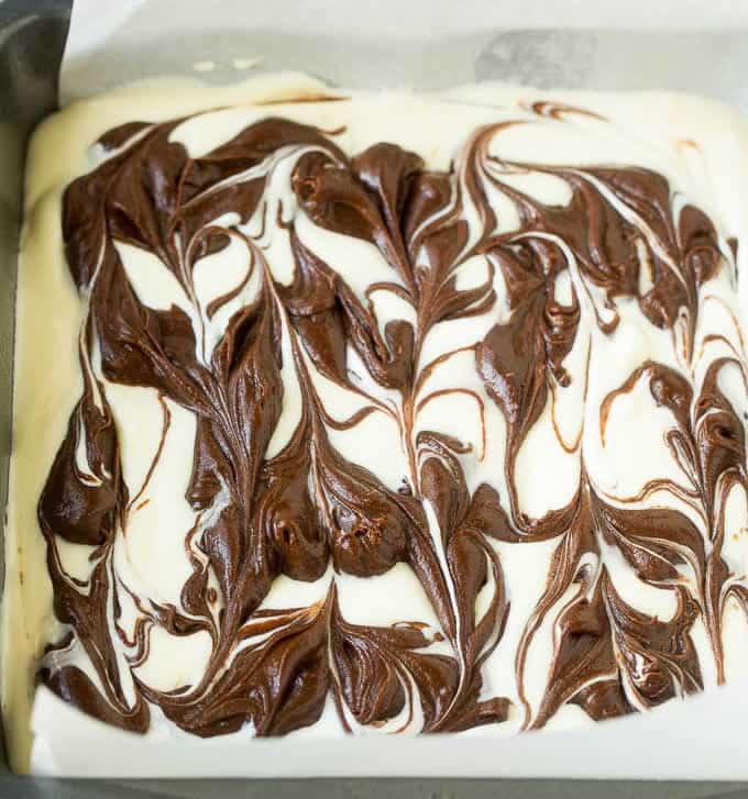 Cheesecake marbré au chocolat au thermomix 2