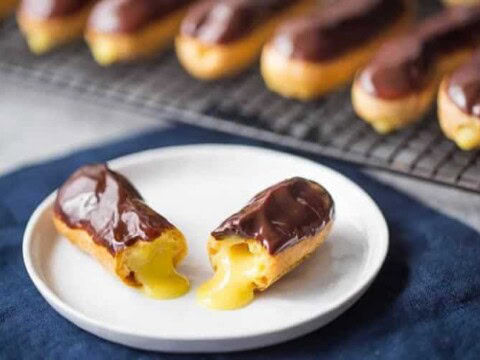 Eclairs au chocolat et crème au thermomix