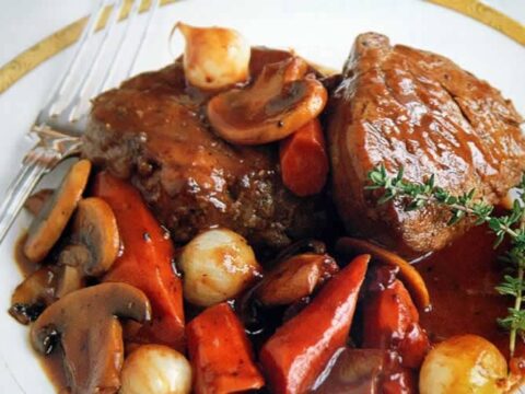 Filet mignon bourguignon au cookeo