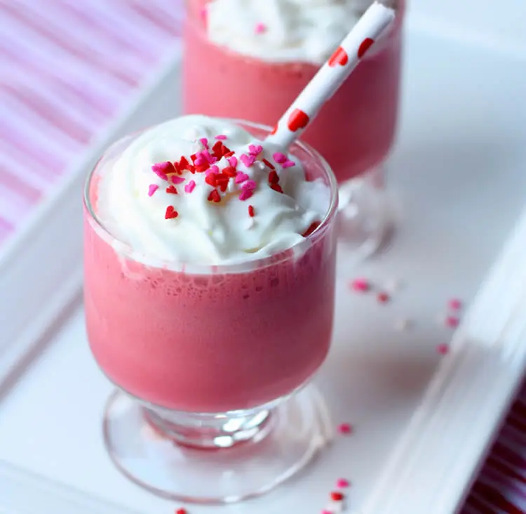 Milkshake Saint-Valentin au thermomix